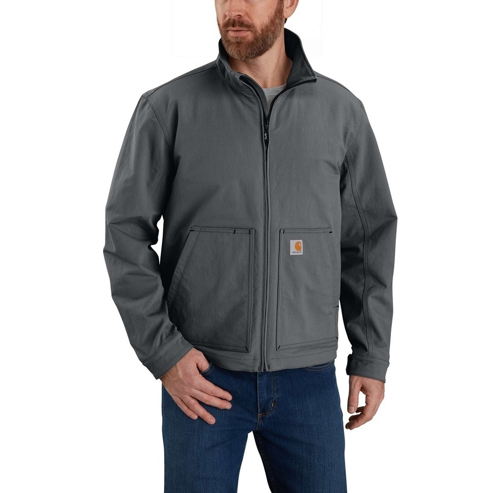 Carhartt Super Dux Jacket XL Gray Relaxed Fit Water Repellent Full‎ Zip